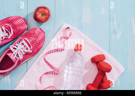 fruits for weight loss, a measuring tape, diet, weight loss, healthy eating, healthy lifestyle concept Stock Photo