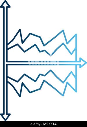 linear graph statistic abstract design Stock Vector
