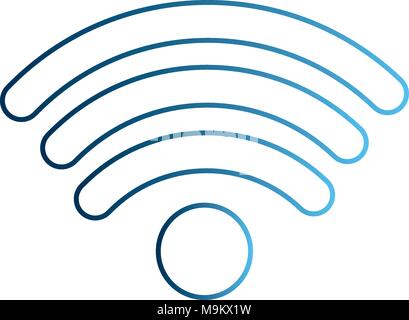 wifi internet connection digital signal Stock Vector