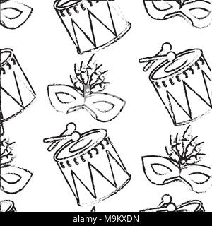 carnival funfair festive pattern Stock Vector