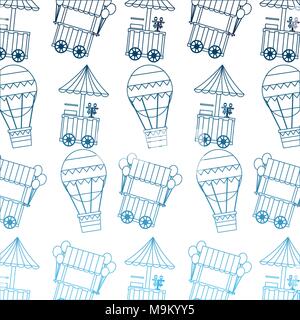 carnival funfair festive pattern Stock Vector