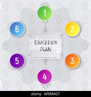 Creative education plan Stock Vector