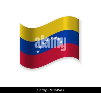 The official Flag of Venezuela Stock Vector