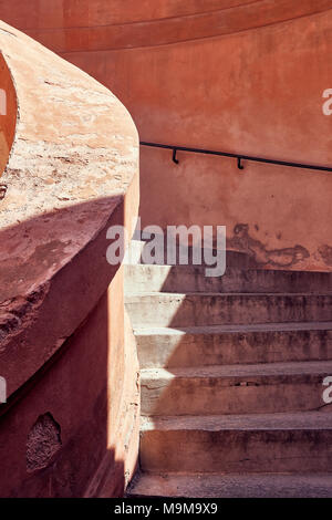 Stone steps in Italy Stock Photo