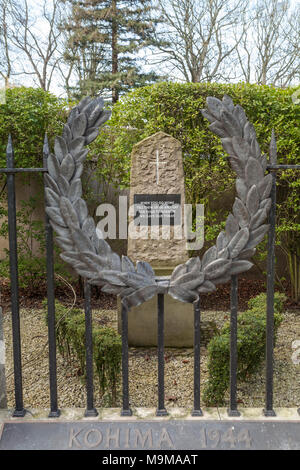Kohima War Memorial in Dean's Park,York,North Yorkshire,England,UK Stock Photo