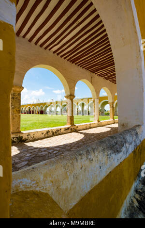 The ex convent San Antonio de Padua in Izamal, Yucatan, Mexico Stock Photo
