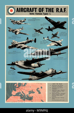 British Propaganda Poster supporting the Royal Airforce 1942 Aircraft ...