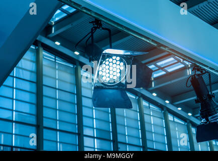 LED Light on mall roof Stock Photo