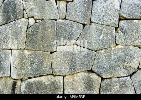 Background picture, structure, stone block wall at the Samnite theatre, Teatro Sannitico, Ancient Samnite place of worship Stock Photo