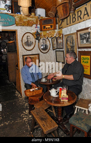 Customers at the Johnny Fox pub. It is the oldest (1798) and the highest pub in Ireland and is situated in Glencullen, a village a few miles south of Stock Photo