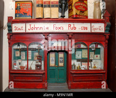 Johnny Fox's pub is the oldest (1798) and the highest pub in Ireland. The pub is situated in the Dublin mountains and has been visited by many famous Stock Photo