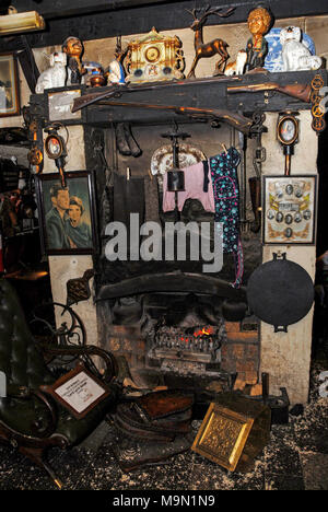 The Johnny Fox pub. It is the oldest (1798) and the highest pub in Ireland and is situated in Glencullen, a village a few miles south of Stock Photo