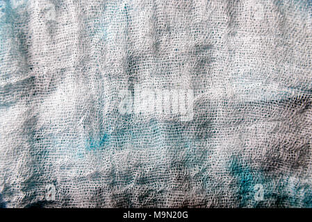 Texture of white gauze cheesecloth material Stock Photo