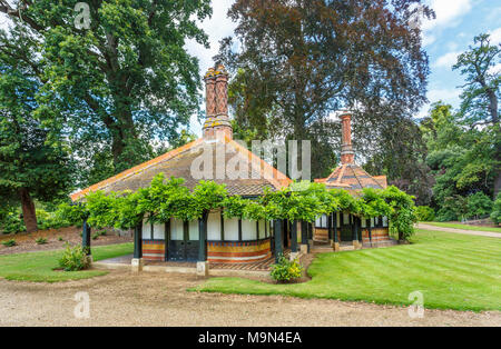 Queen Victoria's Tea House, a brick pavilion building built in 1869 in the grounds of Frogmore House on the Frogmore Estate, Windsor, UK Stock Photo