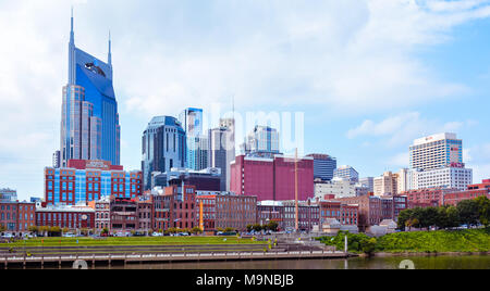 Nashville, TN - Sep. 19, 2017: Nashville, TN city skyline. Stock Photo