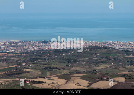 City on sea coast. Rimini, Emilia-Romagna, Italy Stock Photo