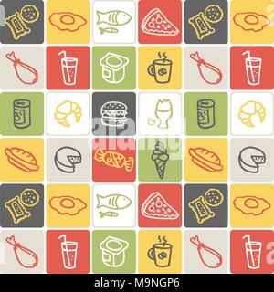 Hand Drawn Icons Set - Food 2 Stock Vector