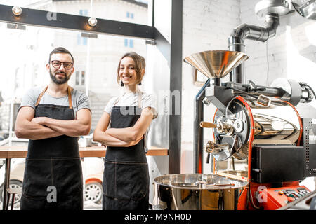 Baristas at the coffee shop Stock Photo