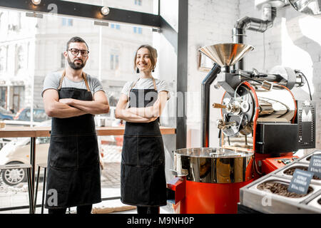 Baristas at the coffee shop Stock Photo