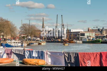 View across the Harbour of the MShed Museum in Bristol Stock Photo