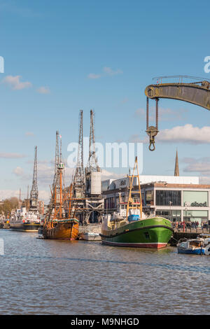 View across the Harbour of the MShed Museum in Bristol Stock Photo