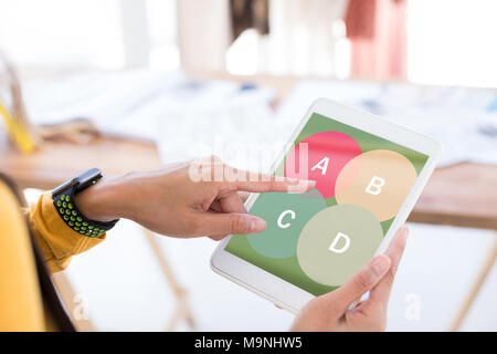 Composite image of pie chart Stock Photo