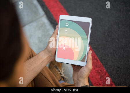 Composite image of pie chart Stock Photo