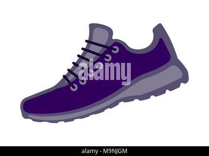 Sport shoes icon, colorful sneakers illustration for your design. Stock Vector