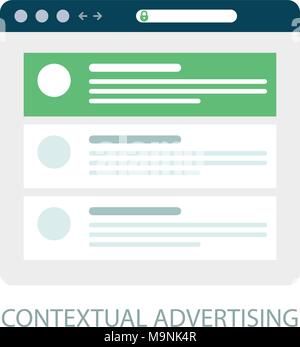 Pay Per Click icon, contextual advertising - ppc online marketing concept Stock Vector