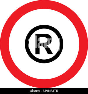 No copyright allowed sign Stock Photo