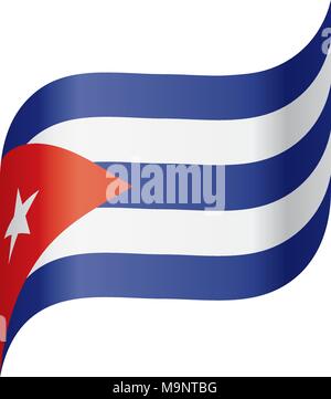 Cuba flag, vector illustration Stock Vector