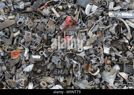 Metal trash for scrap Stock Photo