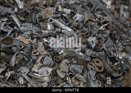 Metal trash for scrap Stock Photo