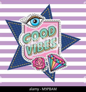 patches fashion image Stock Vector