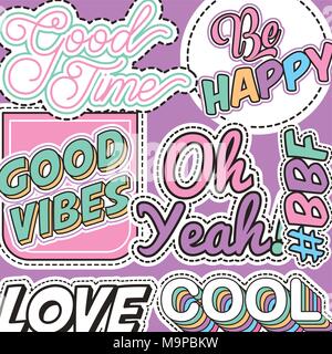 patches fashion image Stock Vector