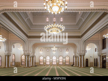 The interior of the Al Manara Mosque in Dubai, UAE, Middle East Stock ...