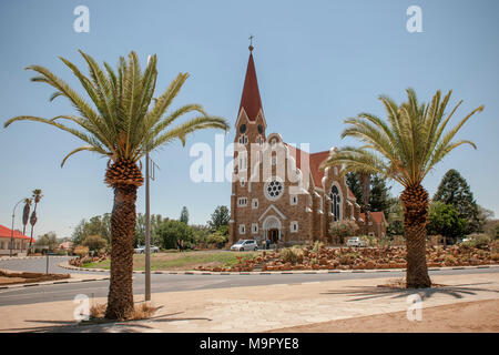 Evangelical Lutheran Christ Church of 1910, Windhoek, Namibia Stock Photo