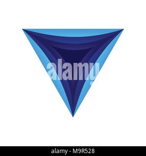 Triangle Dimensional Hole Vector Symbol Graphic Logo Design Stock Vector