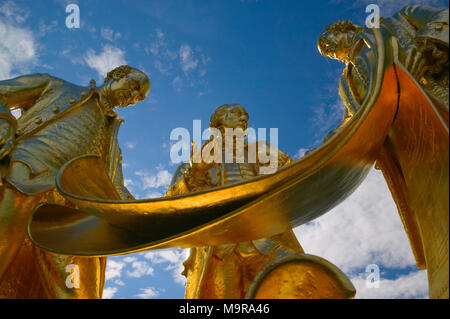 Boulton Watt and Murdock statue Broad Street Birmingham West Midlands England Stock Photo