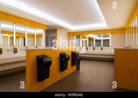 modern large toilet in the administrative building Stock Photo