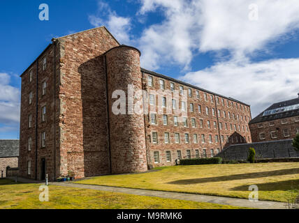 Stanley Mills Perthshire Scotland Historic water powered cotton mill on the banks of the River Tay Stock Photo