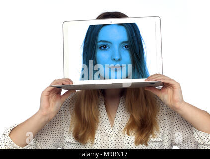 On line personality. Stock Photo