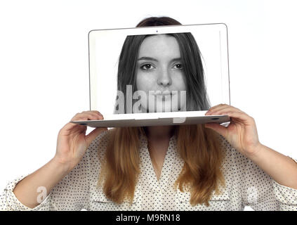 On line personality. Stock Photo