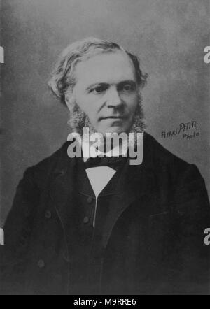 Portrait of the French composer Cesar Franck ( 1822 - 1890 )  -  photography by    Pierre Petit Stock Photo