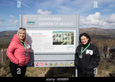 Mary Lou McDonald and Michelle O'Neill Stock Photo