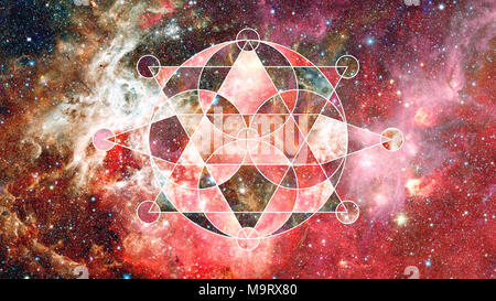 Abstract hipster geometric background. Elements of this image furnished by NASA. Stock Photo