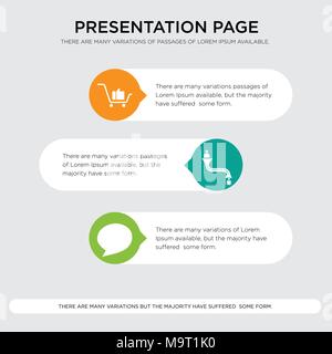 french language icion on shite background, in colors of french flag,, lead generation, customer loyalty presentation design template in orange, green, Stock Vector