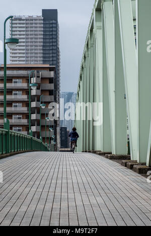 High rise buildings containing residential and office space in Tokyo Stock Photo