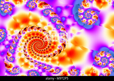Abstract Spiral Fractal Stock Photo
