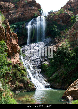 Witpoortjie Falls on the Crocodile River, Walter Sisulu Gardens, South Africa Stock Photo
